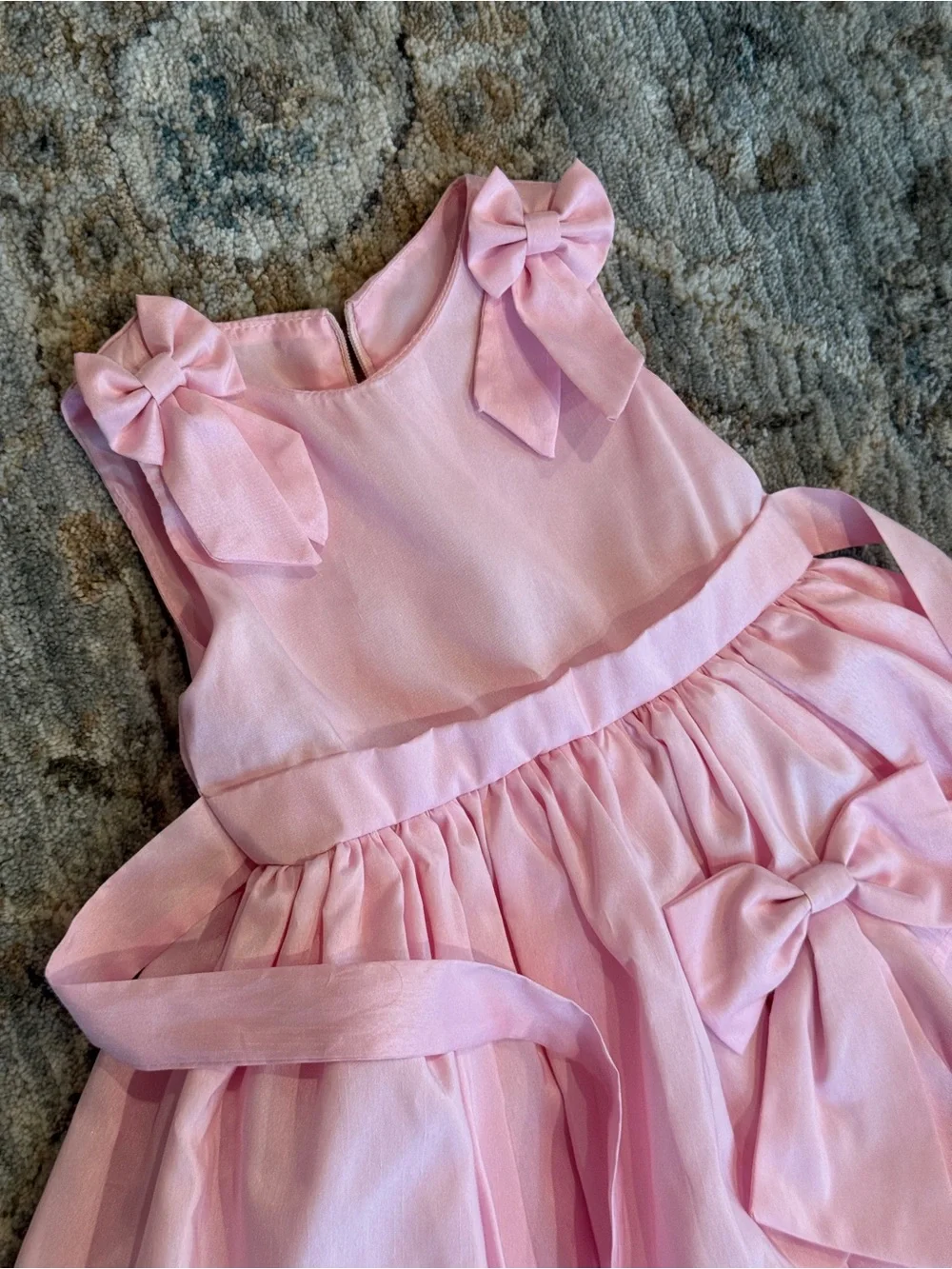 Sugar Pink Ruffle Bow Party Dress